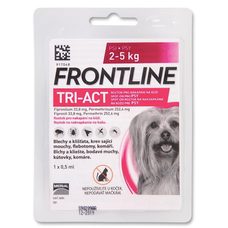 Frontline TRI-ACT spot-on pro psy XS (0,5ml) 2-5kg exp 08/2023 SLEVA 20%