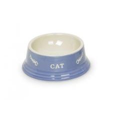 Nobby Cat keramická miska 14 x 4,8 cm modrá