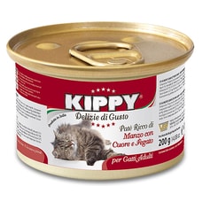 KIPPY cat paté s hovězím, játry a srdcem 200 g