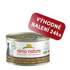 Almo Nature HFC Complete Made in Italy - hovězí se zahradní zeleninou 95g výhodné balení 24ks