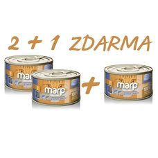 Marp Holistic Plus konzerva pro kočky – Tuňákové paté se sardinkami 70g 2 + 1 ks ZDARMA