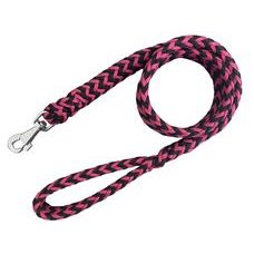 BAFPET Lanové pletené vodítko HUGO - Fuchsie