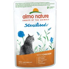 Almo Nature Holistic Sterilised s kuřetem 70g výhodné balení 30ks