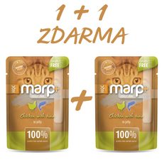 Marp Holistic Plus kapsička pro kočky - Kuře s tuňákem v želé 55g 1 + 1 ks ZDARMA