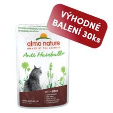 Almo Nature Holistic Anti Hairball s hovězím 70g výhodné balení 30ks
