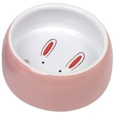 Nobby Happy Rabbit keramická miska pro hlodavce růžová 12 x 4,5 cm