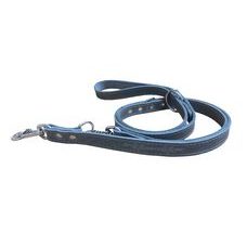 BAFPET Kožené přepínací vodítko EKG - Šedá VÝPRODEJ SLEVA 20%