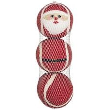 Nobby Vánoční tenisové míčky - Santa 3ks 4,5cm