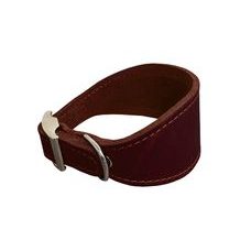 Kožený obojek VIPET - Hnědá