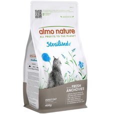 Almo Nature Sterilised - pro kastrované kočky s ančovičkami 400g EXP 6/2026 SLEVA 20%
