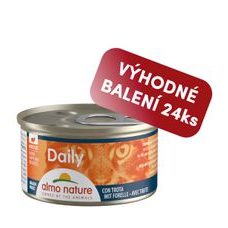 Almo Nature Daily Menu WET CAT - Kousky se pstruhem 85g výhodné balení 24ks