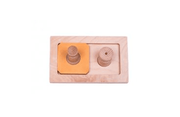 DŘEVĚNÝ HLAVOLAM PLAYGROUND - MODUL 2A (POUZE DESKA BEZ KLOBOUČKŮ A VÁLEČKŮ)