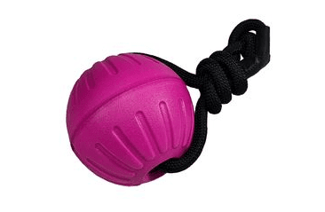 BAFPET MÍČEK FOAM SE ŠŇŮRKOU - FUCHSIE