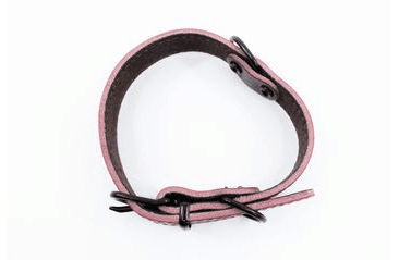 KOŽENÝ OBOJEK ARGUS, ČERNÉ KOVÁNÍ - BORDÓ