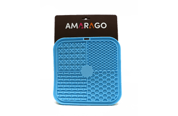 Amarago lízací podložka hranatá 20x20cm světle modrá interaktivní podložka