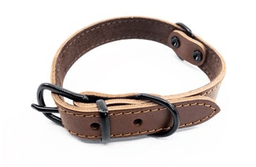 KOŽENÝ OBOJEK ARGUS, ČERNÉ KOVÁNÍ - KOŇAK