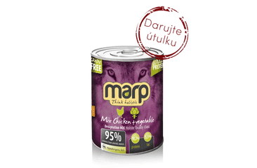 Marp Mix konzerva pro psy kuře+zelenina 6x400g (PRO ÚTULEK VOŘÍŠKOV) konzerva pro psy kuře+zelenina 6x400g