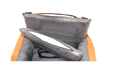 AMINELA AUTOSEDAČKA M 70X40CM ORANŽOVÁ/ŠEDÁ