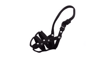 BAFPET POPRUHOVÝ NÁHUBEK, PLETENÝ - ČERNÁ