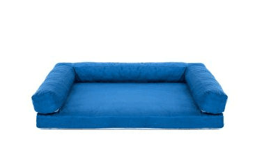 AMINELA PELÍŠEK S OKRAJEM 100X70CM HALF AND HALF MODRÁ/SVĚTLE ŠEDÁ