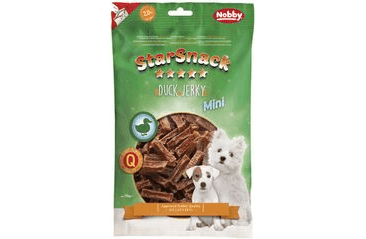 NOBBY STARSNACK MINI JERKY PAMLSEK KACHNÍ PLÁTKY 70G