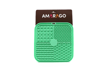 Amarago lízací podložka hranatá 20x20cm zelená interaktivní podložka