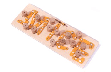 DŘEVĚNÝ HLAVOLAM MICE (14 DŘEVĚNÝCH VÁLEČKŮ)