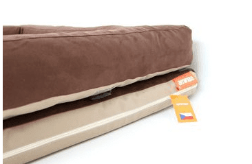 AMINELA PELÍŠEK S OKRAJEM 120X80CM HALF AND HALF HNĚDÁ/BÉŽOVÁ