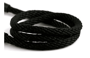 AMINELA LANOVÉ VODÍTKO 12MM/150CM ČERNÉ SLEVA 20% VÝPRODEJ