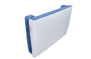 AMINELA PELÍŠEK S OKRAJEM 80X60CM HALF AND HALF MODRÁ/SVĚTLE ŠEDÁ