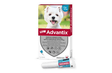 Advantix Spot On pro psy 4-10kg (1ml) Advantix pro psy 4-10kg