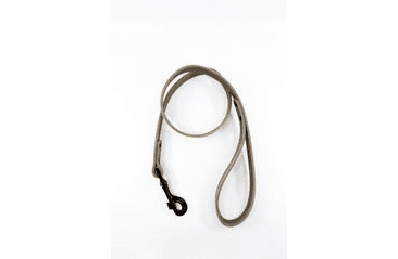 KOŽENÉ VODÍTKO HERRY, ČERNÉ KOVÁNÍ - ŠEDÁ