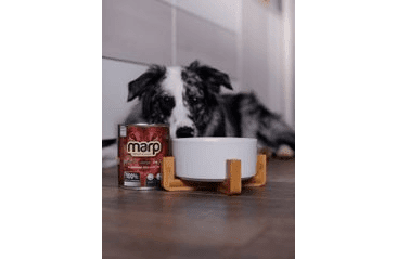 AMINELA KERAMICKÁ MISKA V DŘEVĚNÉM STOJANU - BÍLÁ 750ML