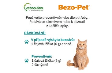 VETOQUINOL BEZO-PET GEL PROTI TRICHOBEZOÁRŮM 120 G