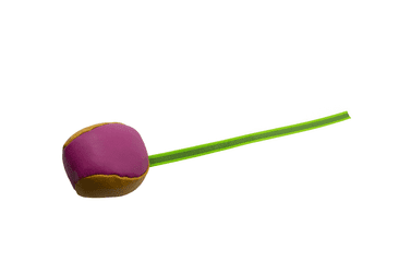 BAFPET KOŽENÝ MÍČEK S COURAČKOU - MIX BAREV