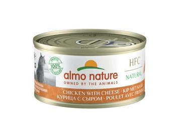 ALMO NATURE HFC NATURAL - KUŘE A SÝR 70G VÝHODNÉ BALENÍ 24KS