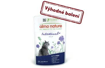 ALMO NATURE HOLISTIC INTESTINAL HELP - S RYBOU 70G VÝHODNÉ BALENÍ 30KS