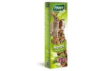 PINNY TYČINKA S BYLINKAMI PRO KRÁLÍKY A MORČATA 115G EXP 07/2025 SLEVA 30%