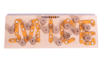 DŘEVĚNÝ HLAVOLAM MICE (14 DŘEVĚNÝCH VÁLEČKŮ)