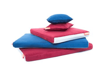 MATRACE AMINELA - 120X80X10CM HALF AND HALF ČERVENÁ/SVĚTLE ŠEDÁ