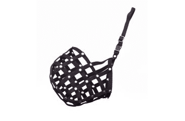 BAFPET POPRUHOVÝ NÁHUBEK, PLETENÝ - ČERNÁ