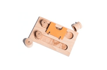 DŘEVĚNÝ HLAVOLAM PLAYGROUND - MODUL 2M (POUZE DESKA BEZ KLOBOUČKŮ A VÁLEČKŮ)