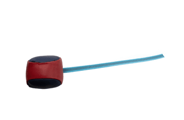 BAFPET KOŽENÝ MÍČEK S COURAČKOU - MIX BAREV