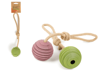 FARM COMPANY KAUČUKOVÝ BALON NA KONOPNÉM LANĚ 24CM