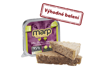 Marp Mix vanička pro psy kuře+zelenina 16x100g Vanička kuře+zelenina 16x100g