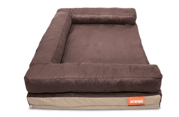 AMINELA PELÍŠEK S OKRAJEM 120X80CM HALF AND HALF HNĚDÁ/BÉŽOVÁ