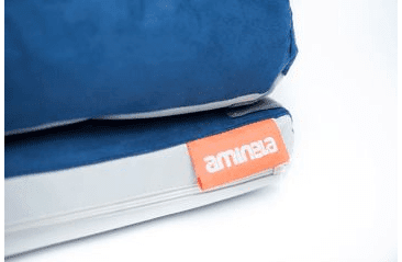 AMINELA PELÍŠEK S OKRAJEM 100X70CM HALF AND HALF MODRÁ/SVĚTLE ŠEDÁ