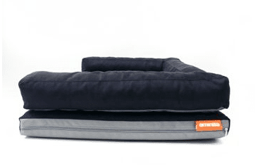 AMINELA PELÍŠEK S OKRAJEM 80X60CM HALF AND HALF ČERNÁ/ŠEDÁ