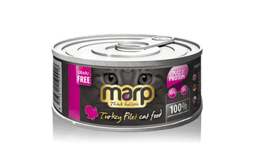 MARP TURKEY FILET KONZERVA PRO KOČKY S KRŮTÍMI PRSY 12X70G