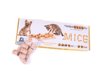 DŘEVĚNÝ HLAVOLAM MICE (14 DŘEVĚNÝCH VÁLEČKŮ)